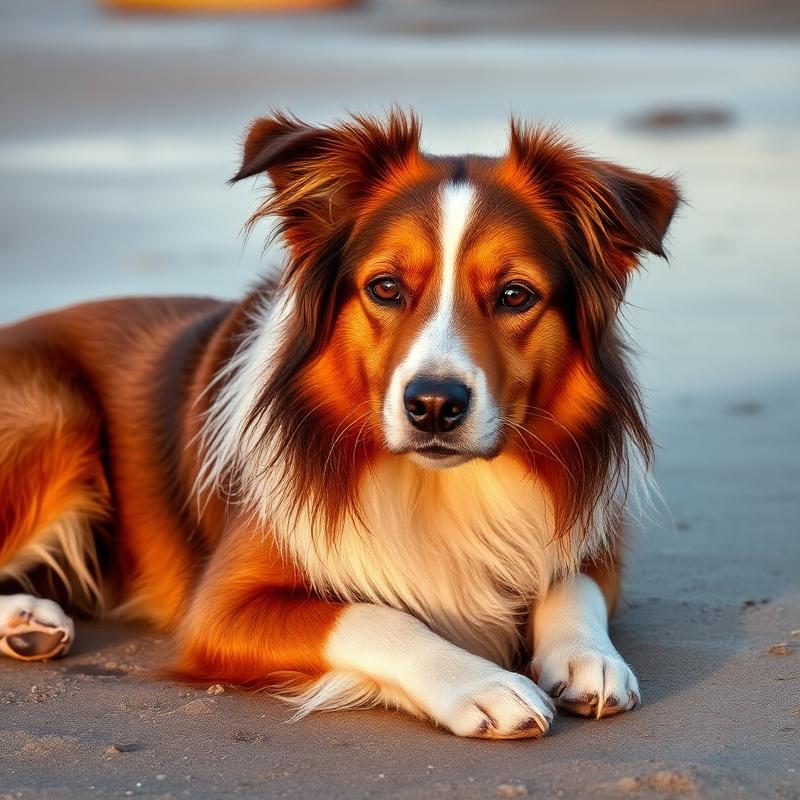 Rusty, a 11 years old Aussie groomed by K-Pup in Kennebunk, Maine
