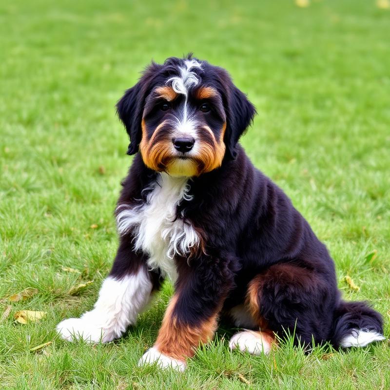 Birch, a 4 years old bernedoodle groomed by K-Pup in Kennebunkport, Maine