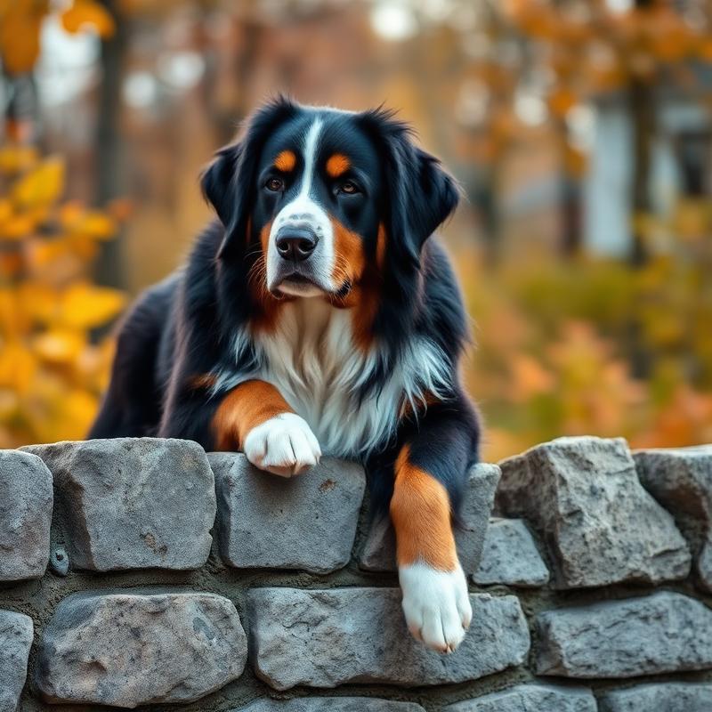 Otis, a 8 years old bernese mountain dog groomed by K-Pup in York, Maine