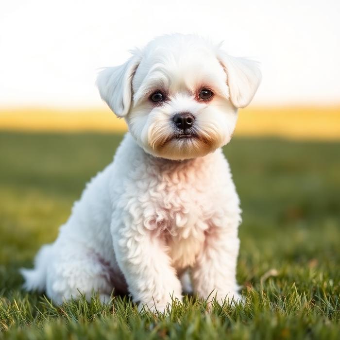 Marshmallow, a 4 years old bichon groomed by K-Pup in Old Orchard Beach, Maine