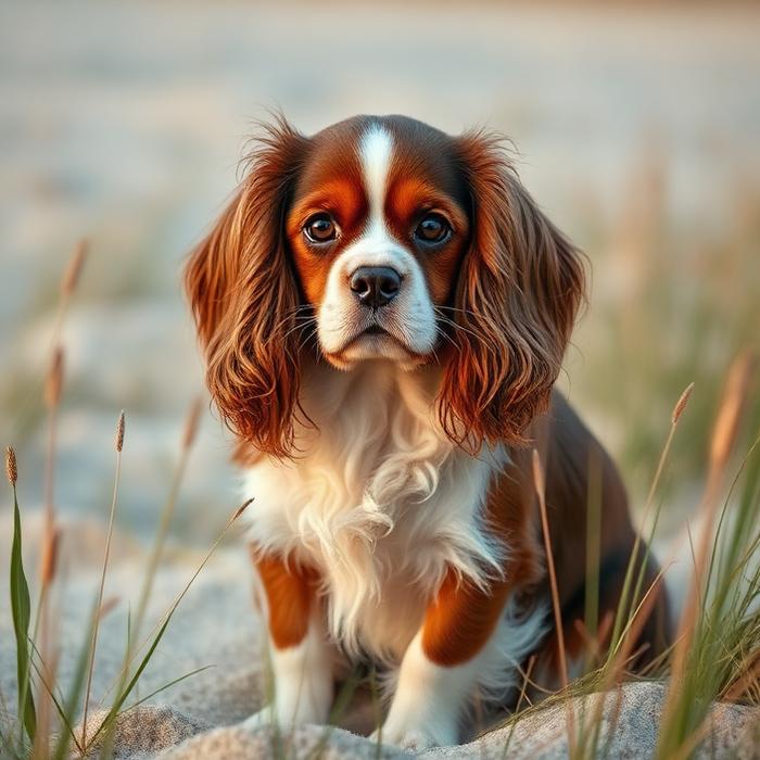 Winnie, a 5 years old cavalier groomed by K-Pup in Kennebunkport, Maine