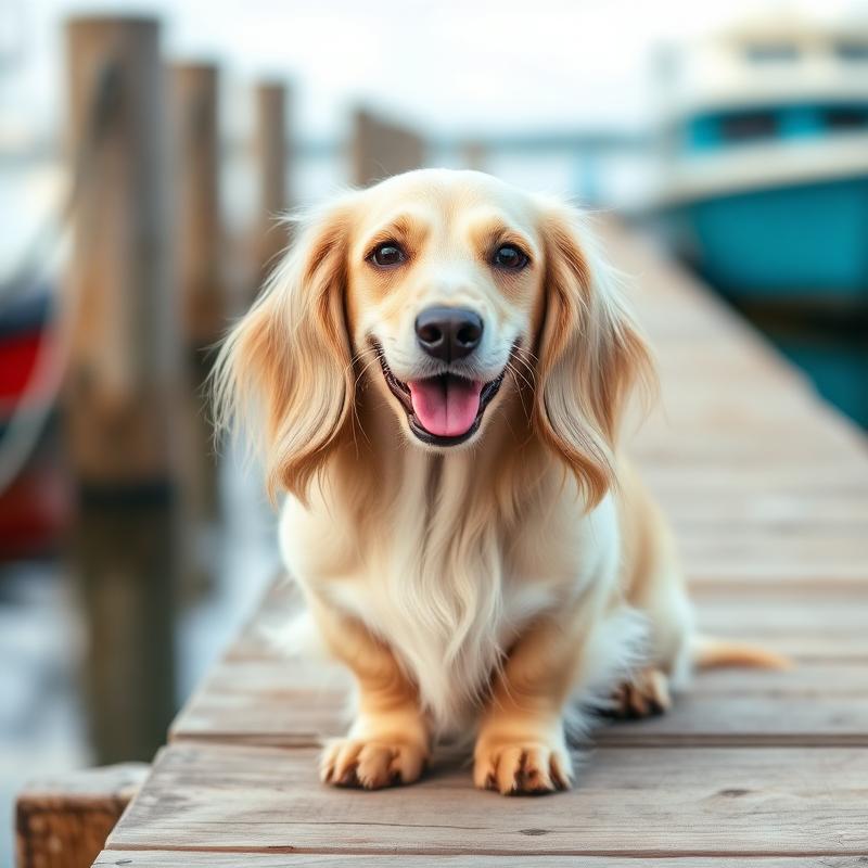 Biscuit, a 4 years old dachshund groomed by K-Pup in Kennebunkport, Maine