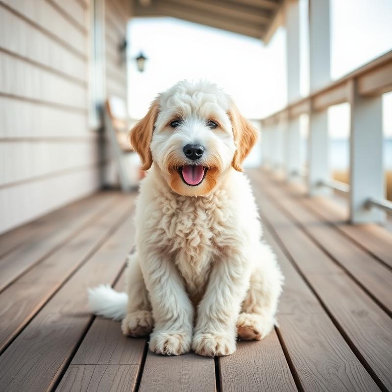 Maple, a 5 years old goldendoodle groomed by K-Pup in Kennebunkport, Maine