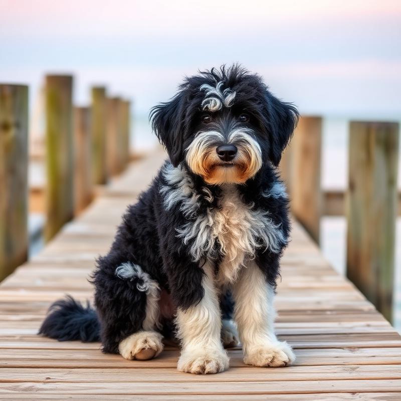 Bosun, a 5 years old sheepadoodle groomed by K-Pup in Kennebunkport, Maine