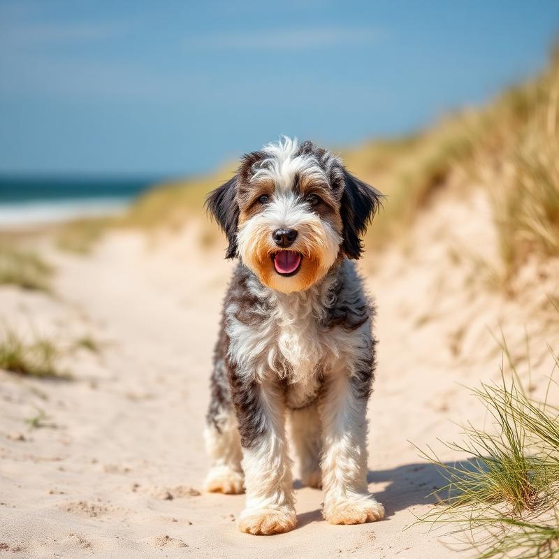 Nimbus, a 3 years old sheepadoodle groomed by K-Pup in Scarborough, Maine